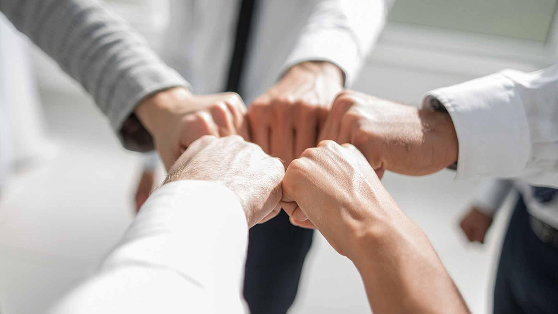 Cuffs signifying the notion of partnership